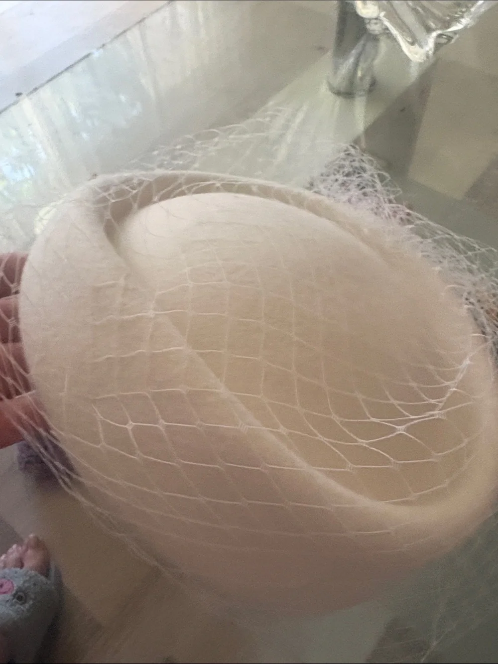 Women Wool Felt Face Veil Fascinator Hats new